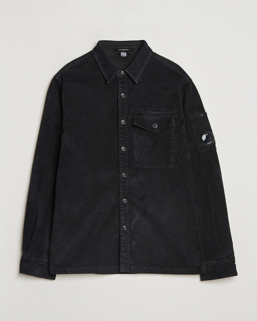 Herren | Hemden | C.P. Company | Corduroy Lens Overshirt Black