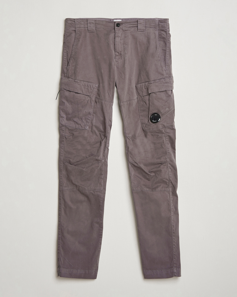 Herren | Hosen | C.P. Company | Stretch Satin Lens Cargo Pants Dark Grey