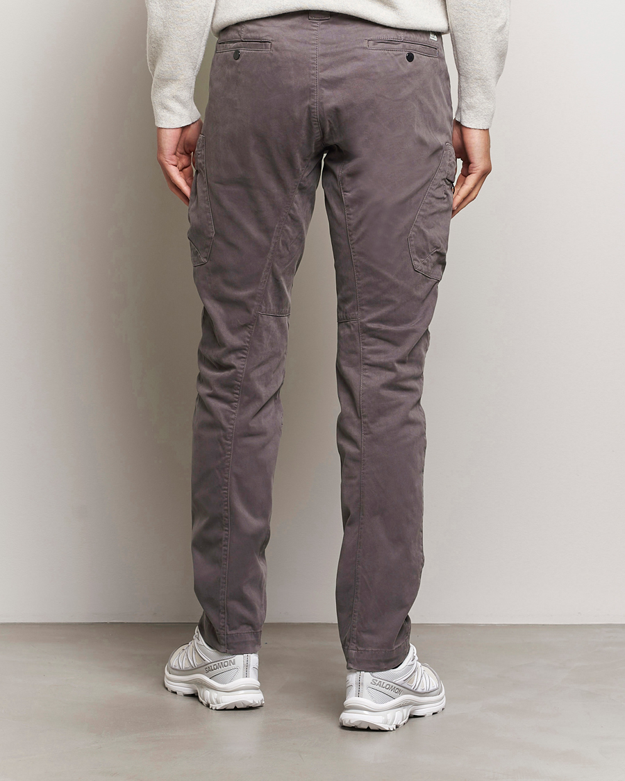 Herren | Hosen | C.P. Company | Stretch Satin Lens Cargo Pants Dark Grey