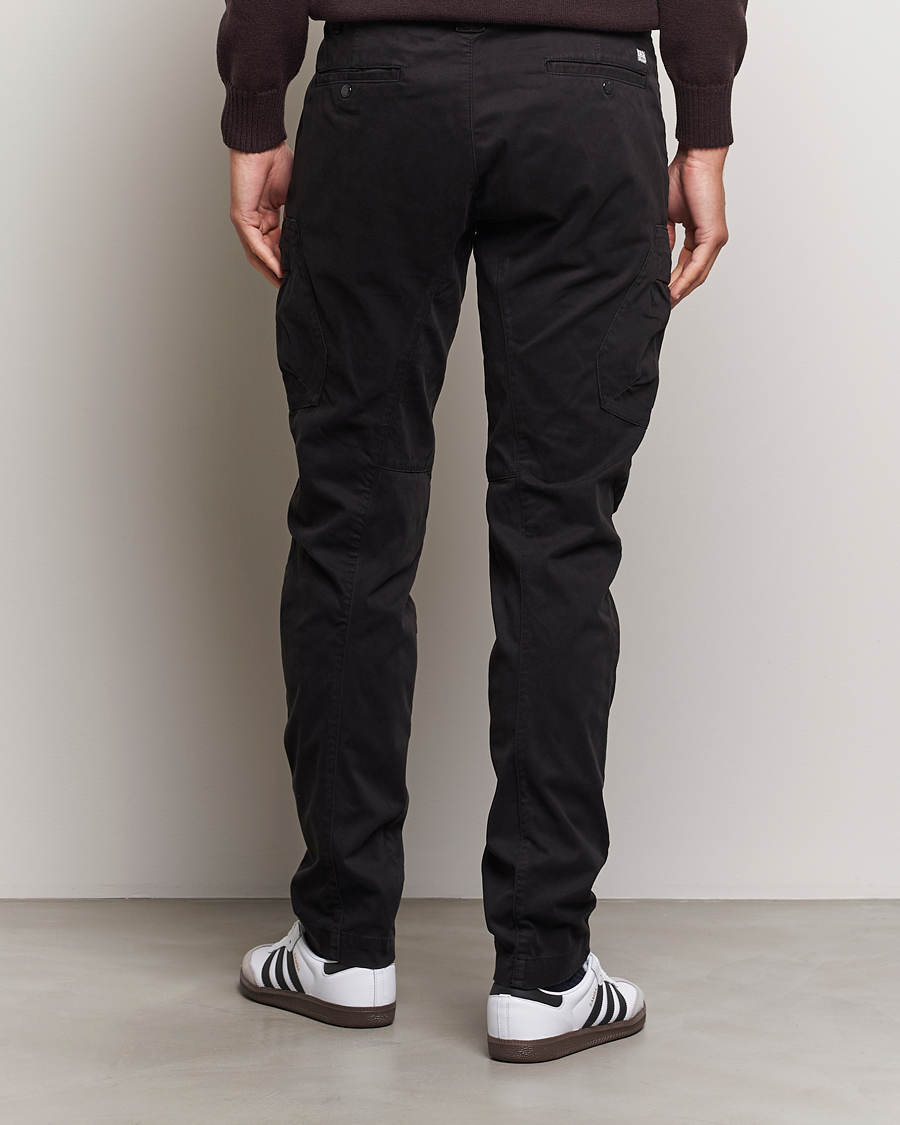 Herren | Hosen | C.P. Company | Stretch Satin Lens Cargo Pants Black