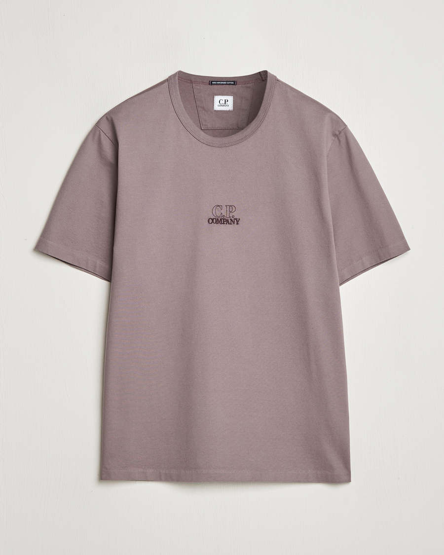 Herren | T-Shirts | C.P. Company | Mercerized Jersey Twisted T-Shirt Washed Purple