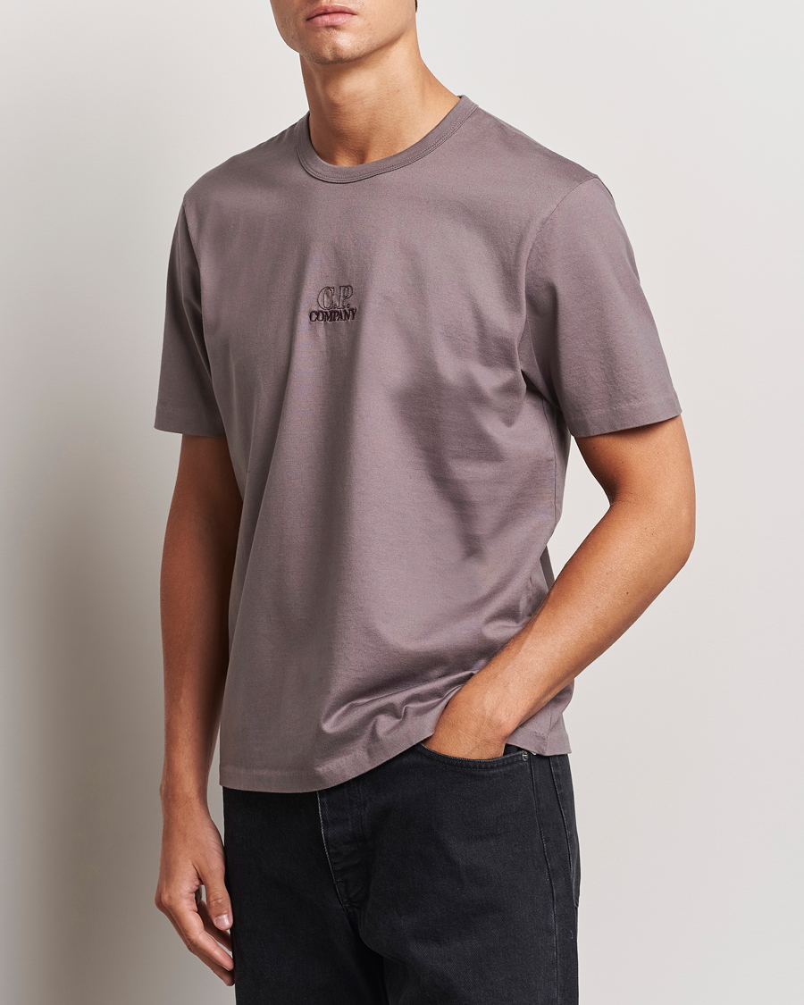 Herren | T-Shirts | C.P. Company | Mercerized Jersey Twisted T-Shirt Washed Purple