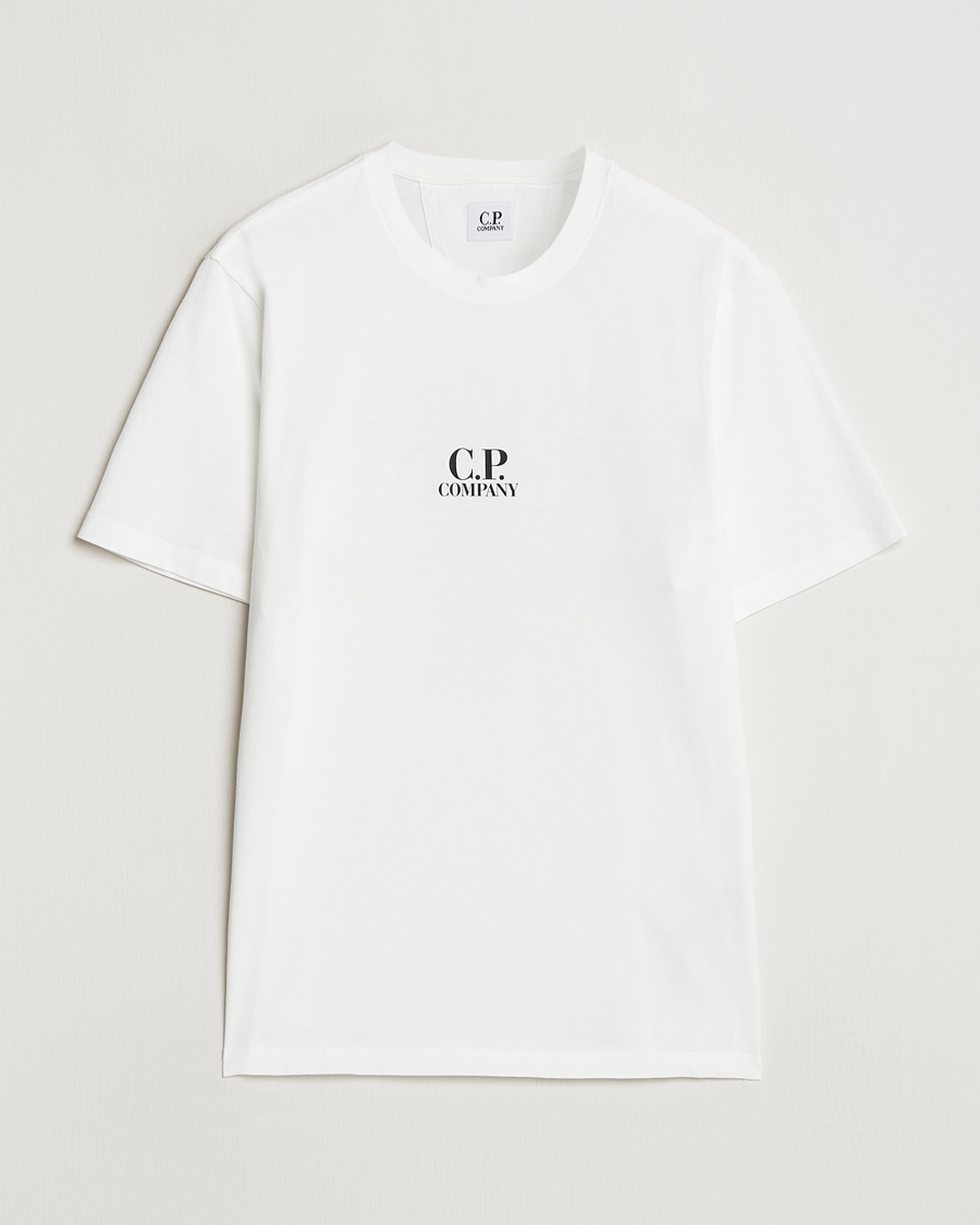Herren | T-Shirts | C.P. Company | Jersey Back Logo T-Shirt White