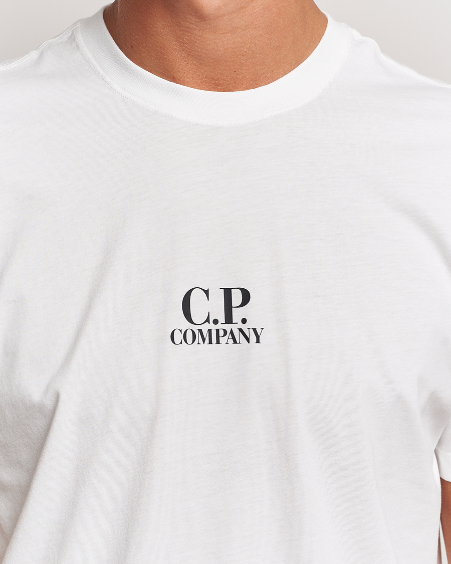 Herren | T-Shirts | C.P. Company | Jersey Back Logo T-Shirt White