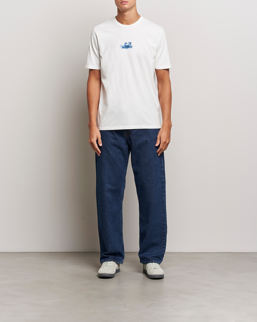 Herren | T-Shirts | C.P. Company | Hand Printed Jersey T-Shirt White