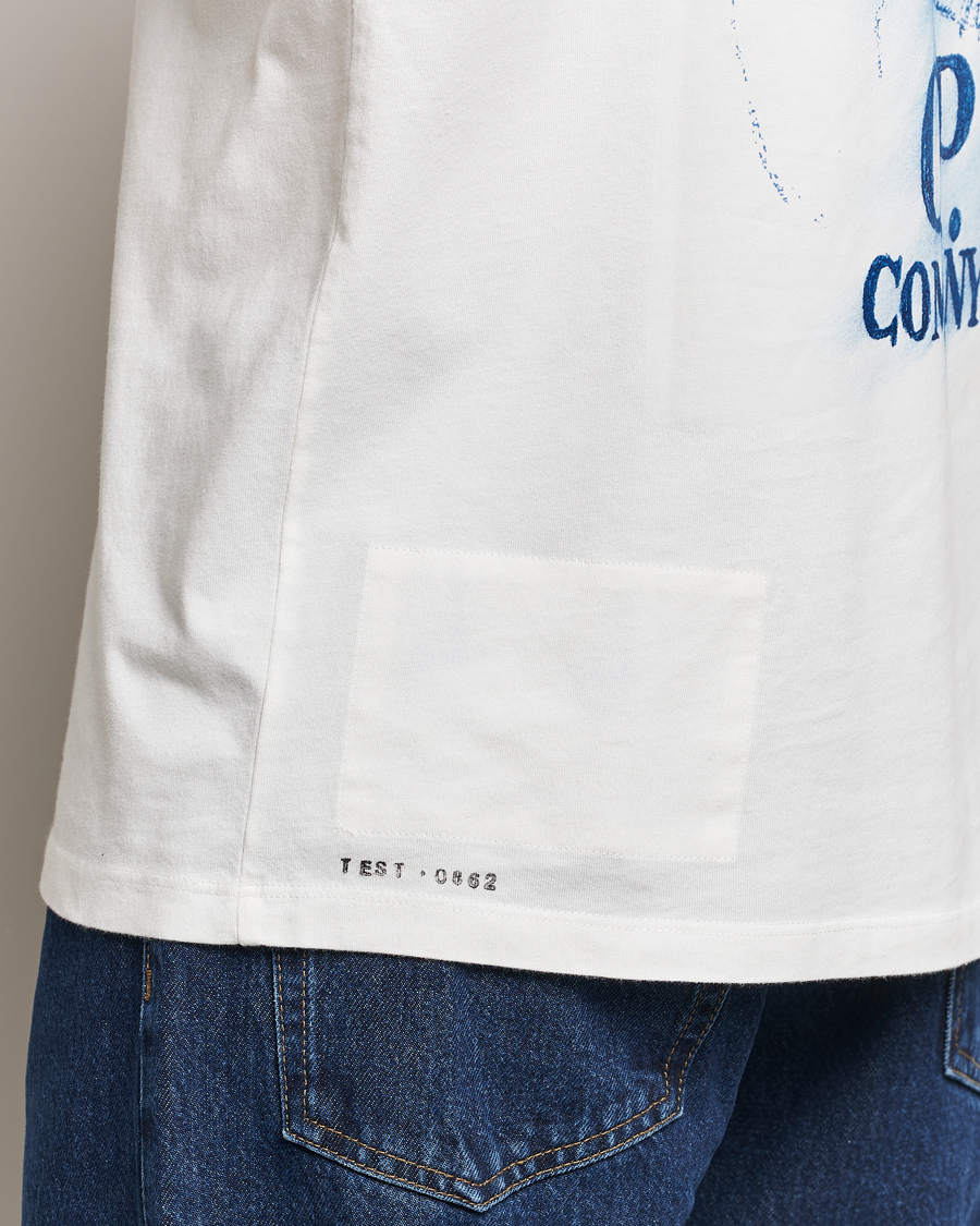Herren | T-Shirts | C.P. Company | Hand Printed Jersey T-Shirt White