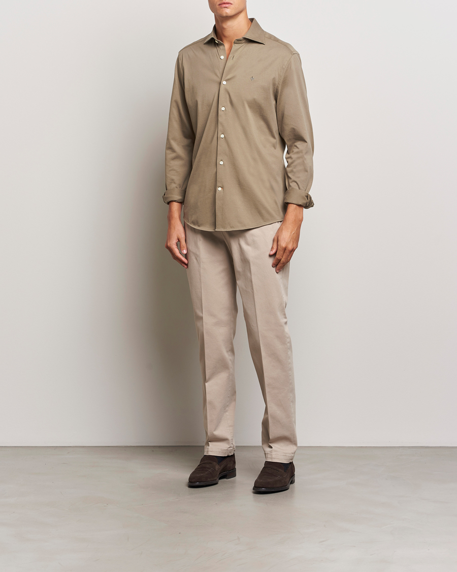 Herren | Hemden | Morris | Dressed Jersey Shirt Olive