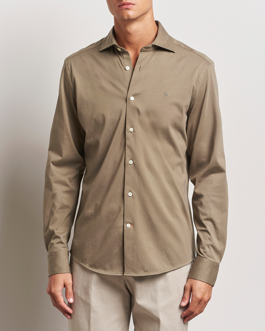 Herren | Hemden | Morris | Dressed Jersey Shirt Olive
