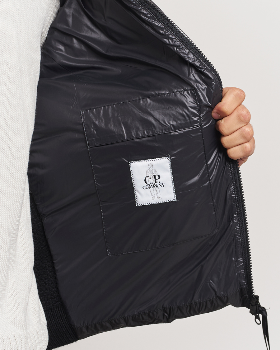 Herren | Jacken | C.P. Company | Merino Wool Padded Hybrid Hood Jacket Black