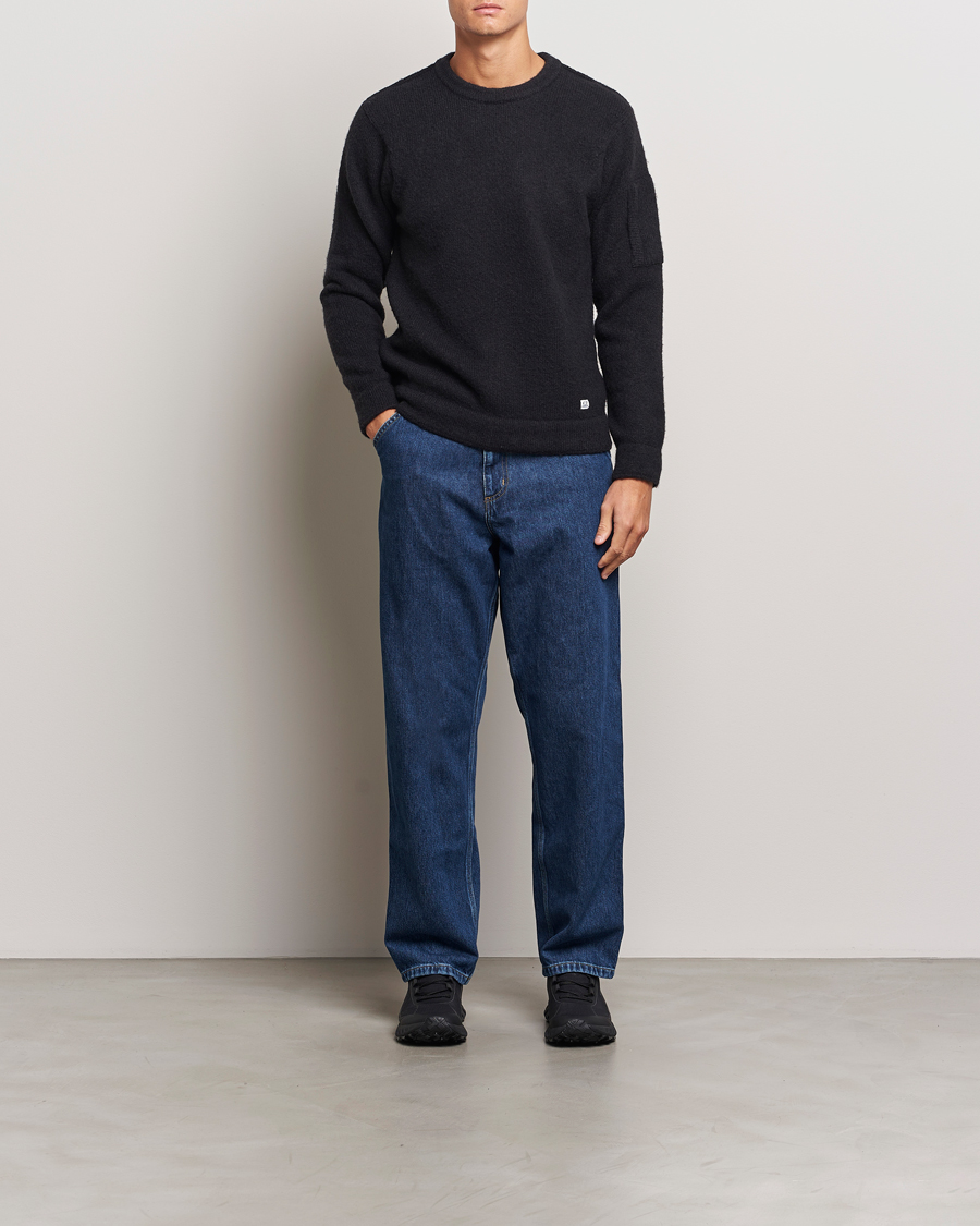 Herren | Pullover | C.P. Company | Alpaca Soft Knitted Crewneck Black