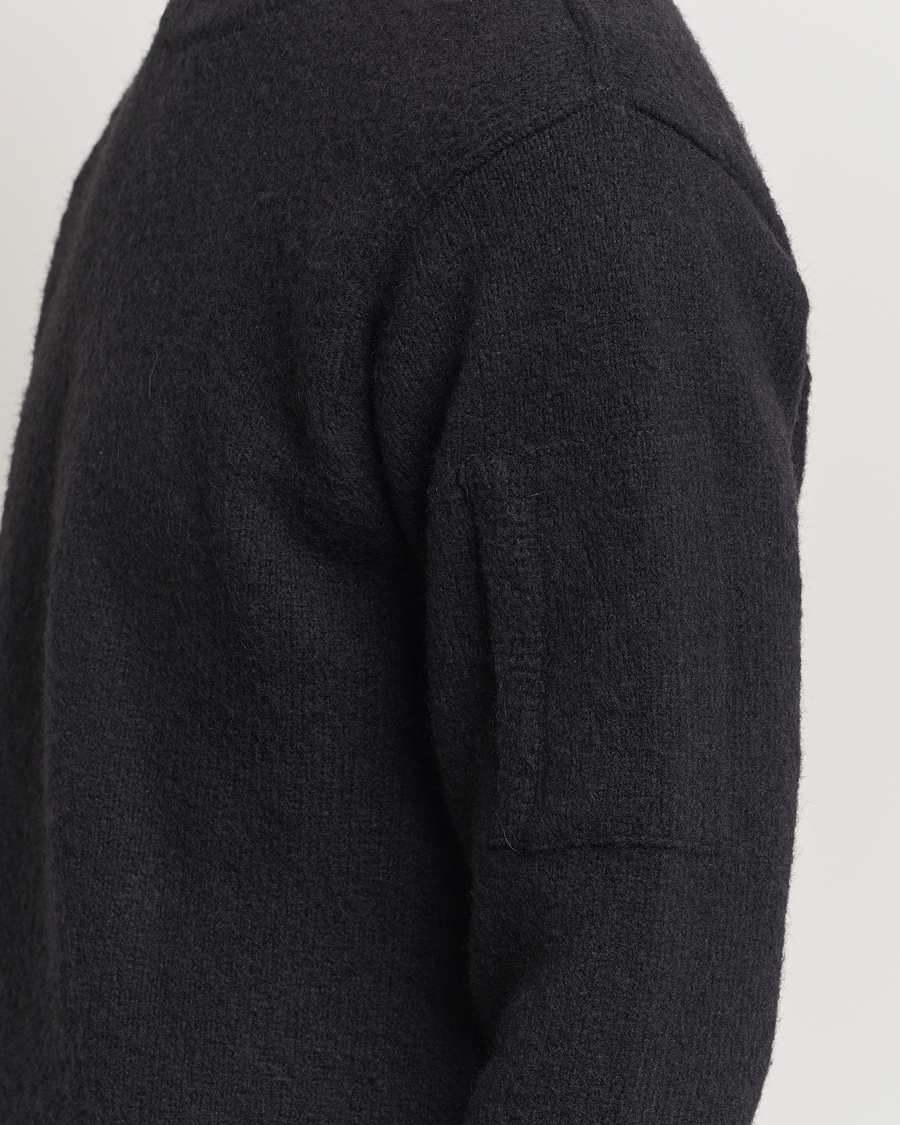Herren | Pullover | C.P. Company | Alpaca Soft Knitted Crewneck Black