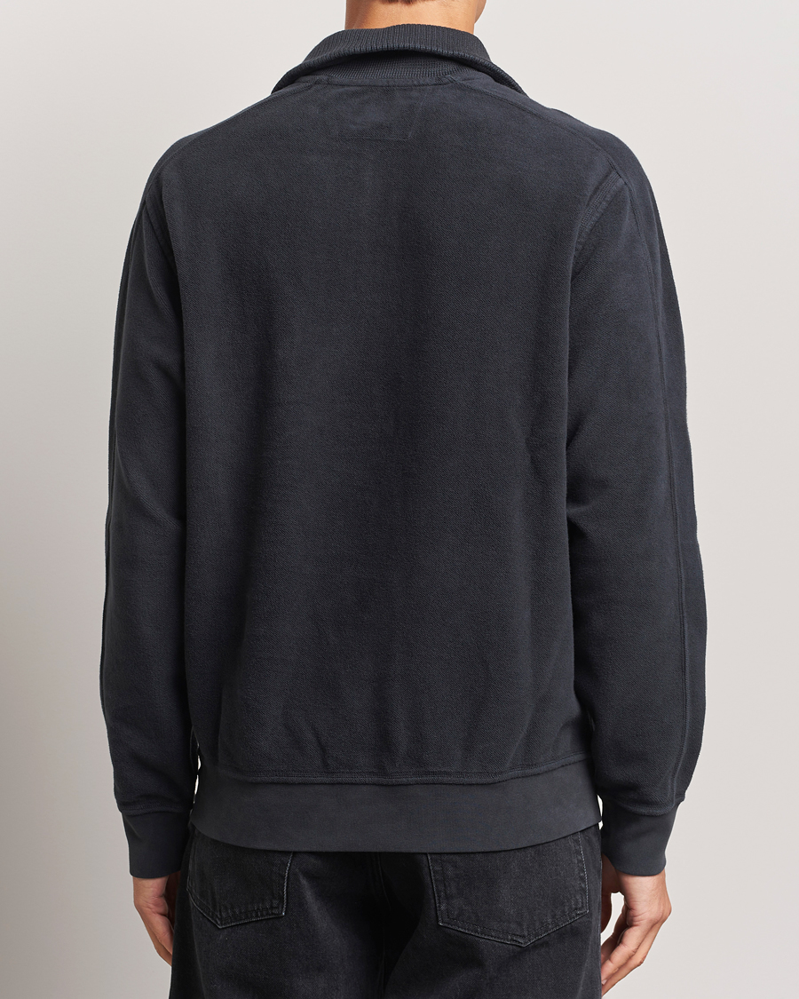 Herren | Pullover | C.P. Company | Brushed Diagonal Fleece Half Zip Grey Black