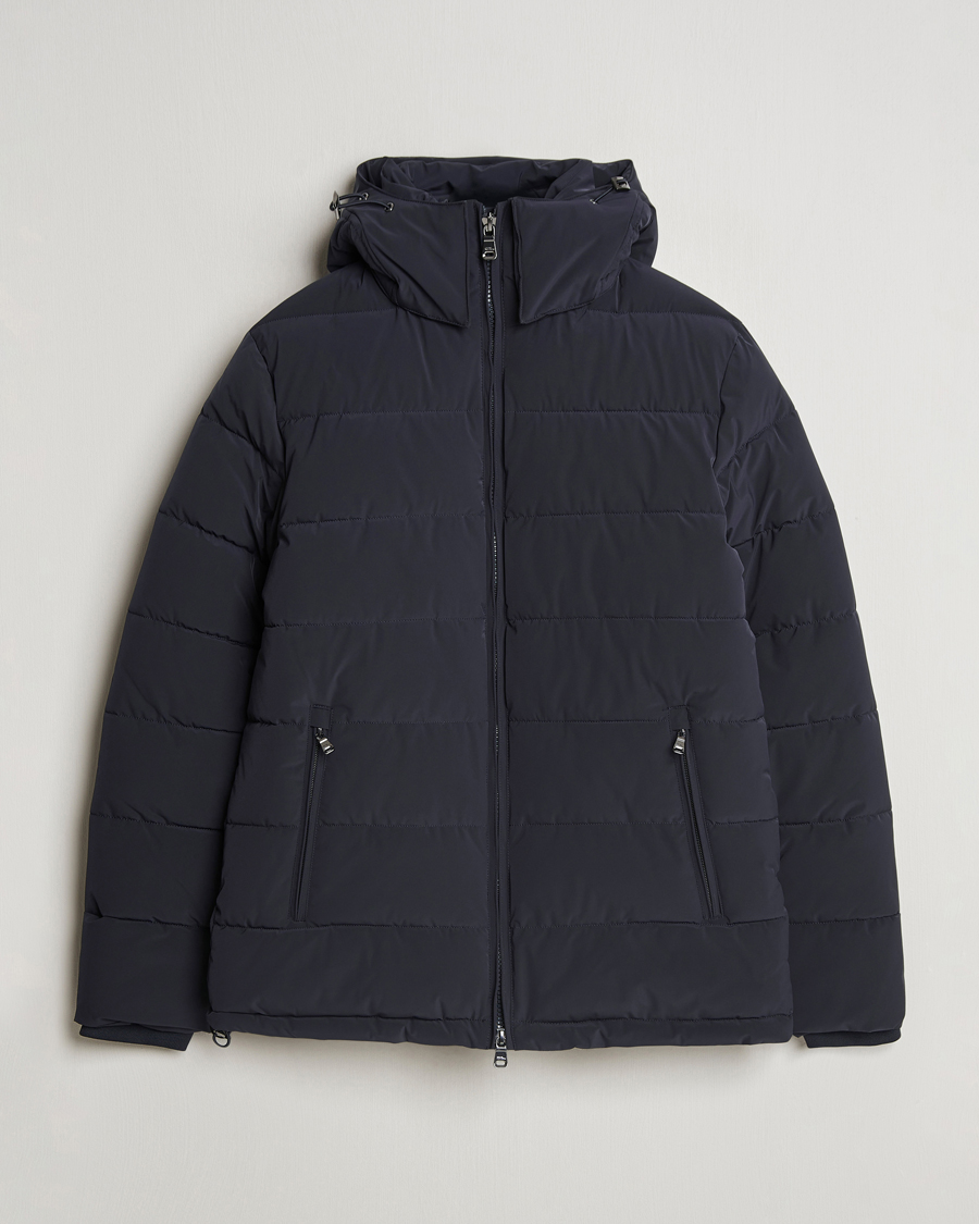 Herren | Jacken | Oscar Jacobson | Hooded Puffer Jacket Navy