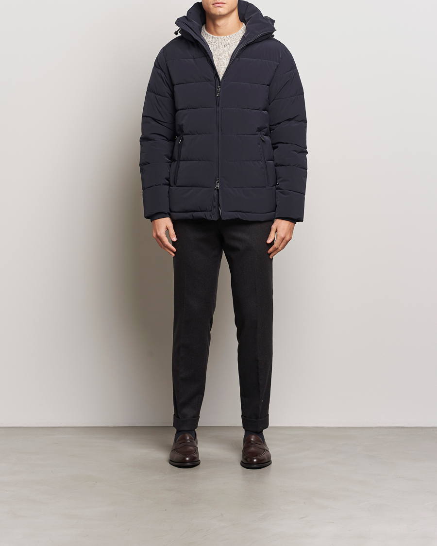 Herren | Jacken | Oscar Jacobson | Hooded Puffer Jacket Navy