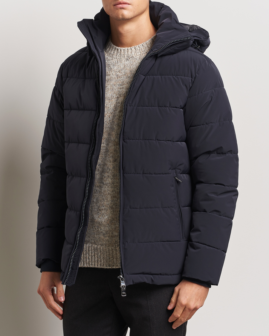 Herren | Jacken | Oscar Jacobson | Hooded Puffer Jacket Navy