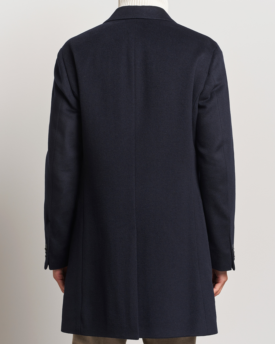 Herren | Jacken | Oscar Jacobson | Silvain DB Wool/Cashmere Coat Navy