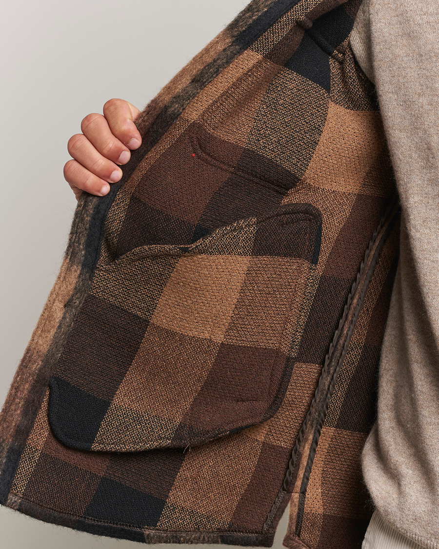 Herren | Jacken | Oscar Jacobson | Maverick Checked Shirt Jacket Brown