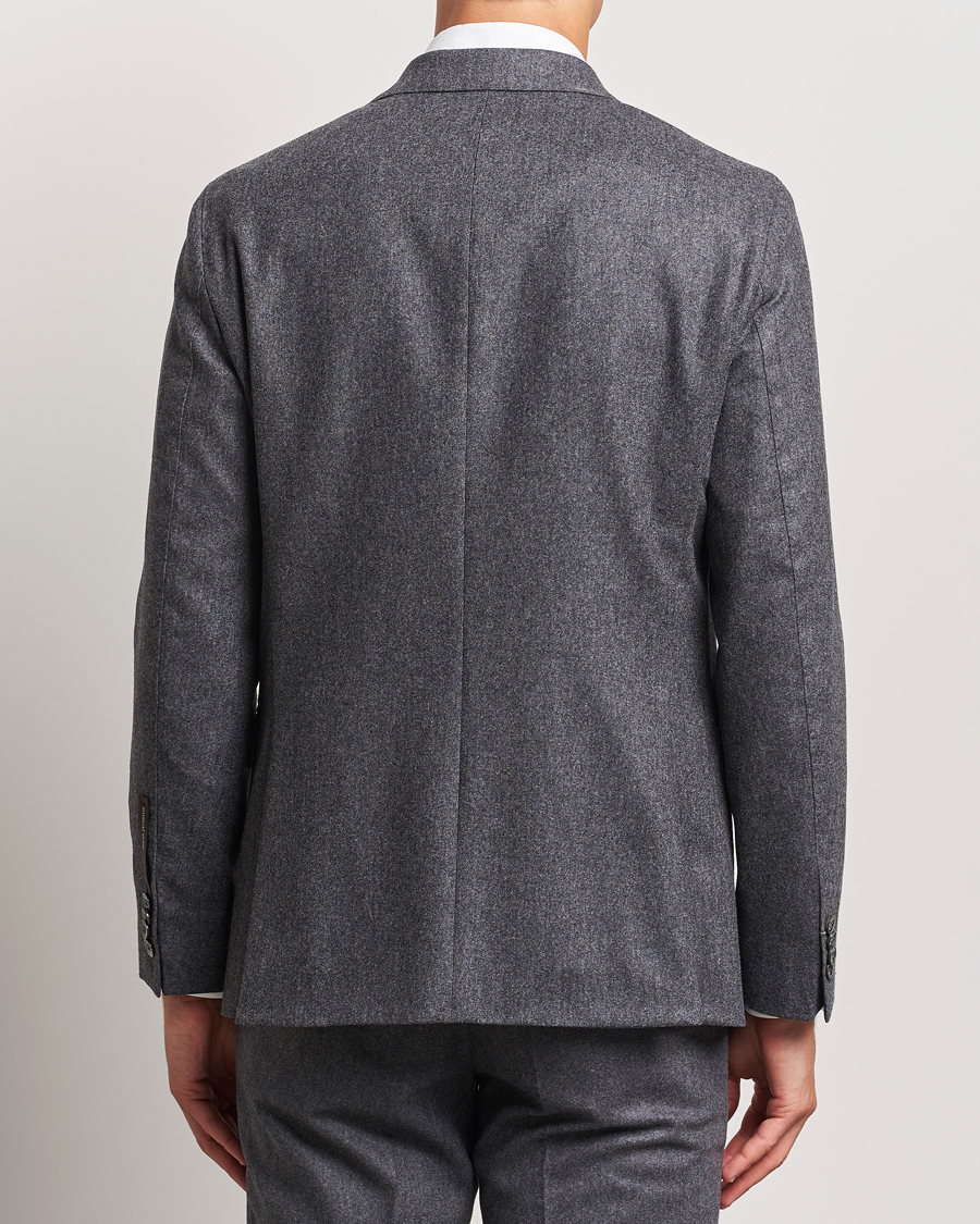 Herren | Sakkos | Oscar Jacobson | Fogerty Flannel Blazer Dark Grey