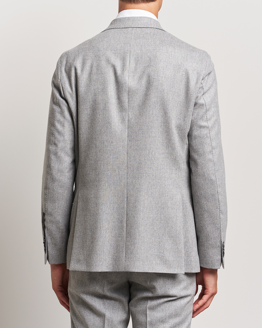 Herren | Sakkos | Oscar Jacobson | Fogerty Flannel Blazer Light Grey