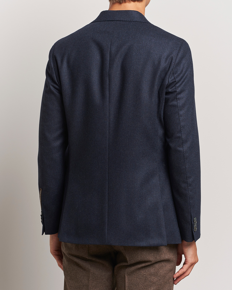 Herren | Sakkos | Oscar Jacobson | Fogerty Flannel Blazer Navy