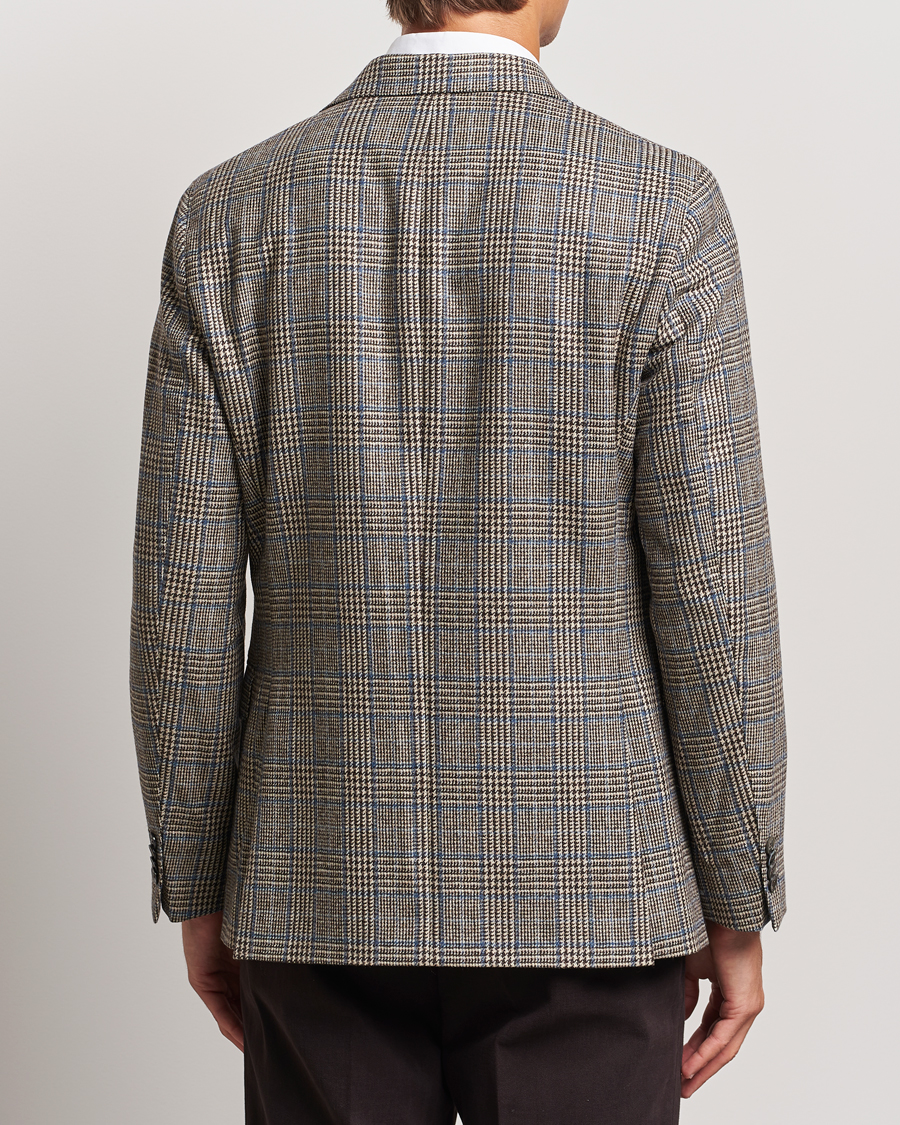 Herren | Sakkos | Oscar Jacobson | Fogerty Prince of Wales Wool Blazer Beige