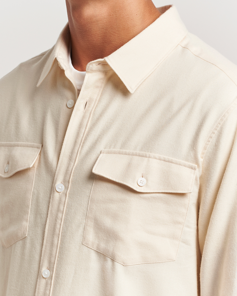 Herren | Hemden | FRAME | Double Pocket Wool Blend Shirt Off White