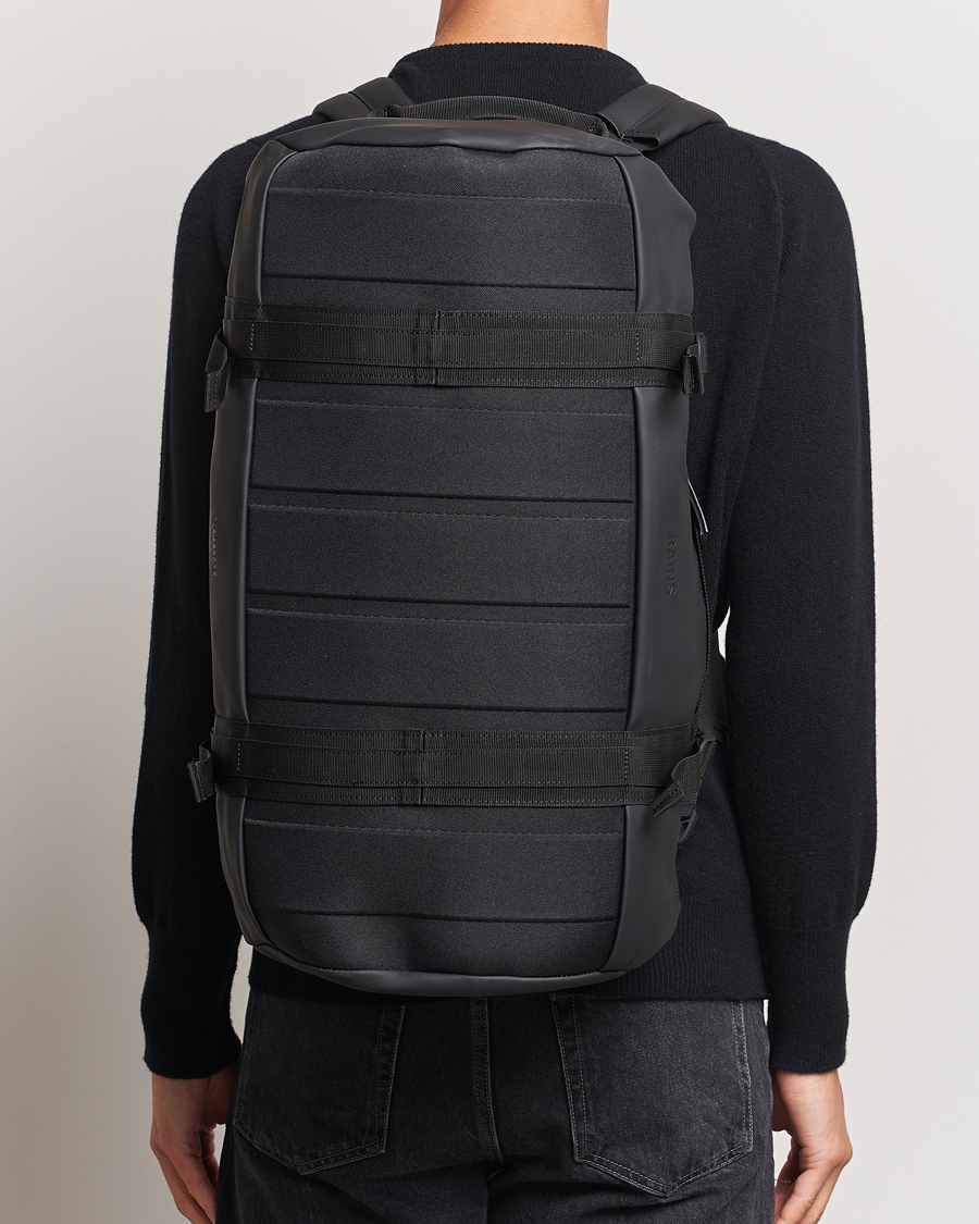 Herren | RAINS Texel Small Duffel Bag Black | RAINS | Texel Small Duffel Bag Black