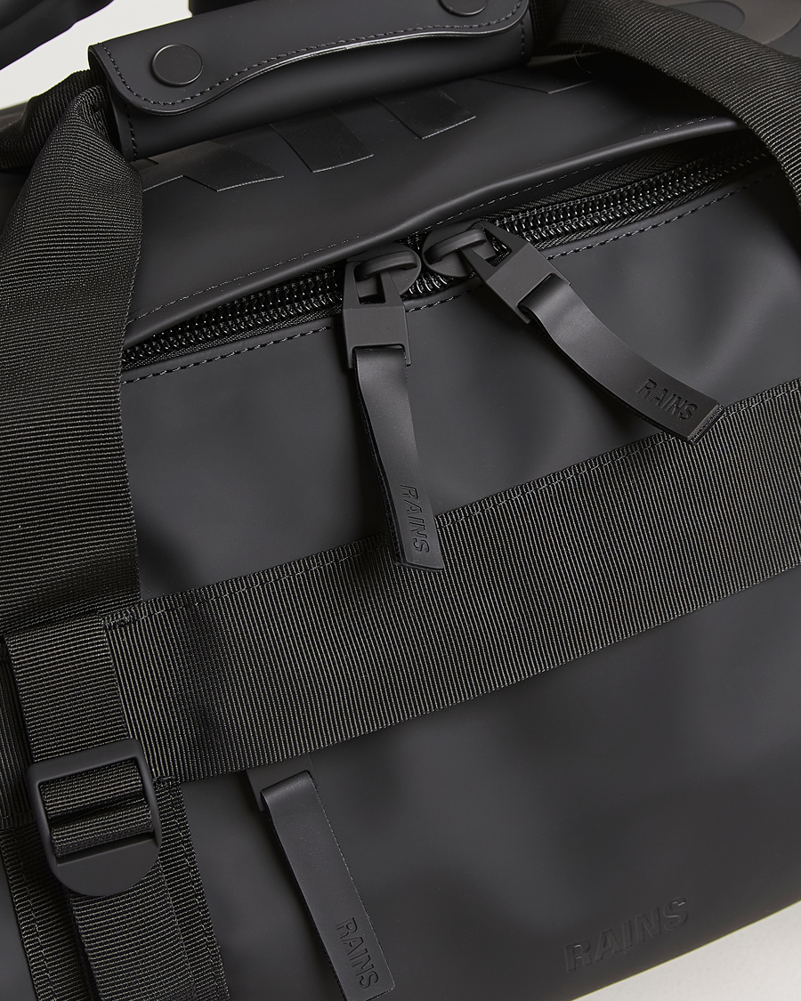 Herren | RAINS Texel Small Duffel Bag Black | RAINS | Texel Small Duffel Bag Black