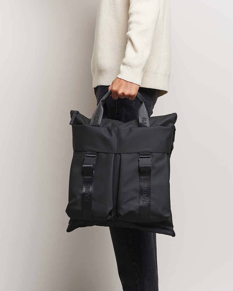 Herren | RAINS Trail Tote Bag Black | RAINS | Trail Tote Bag Black