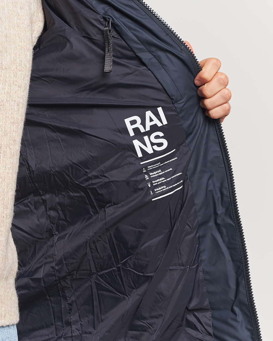 Herren | Jacken | RAINS | Alta Long Puffer Parka Navy