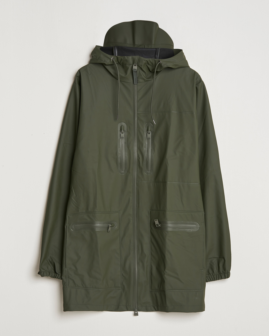 Herren | Jacken | RAINS | Cargo Long Jacket Green