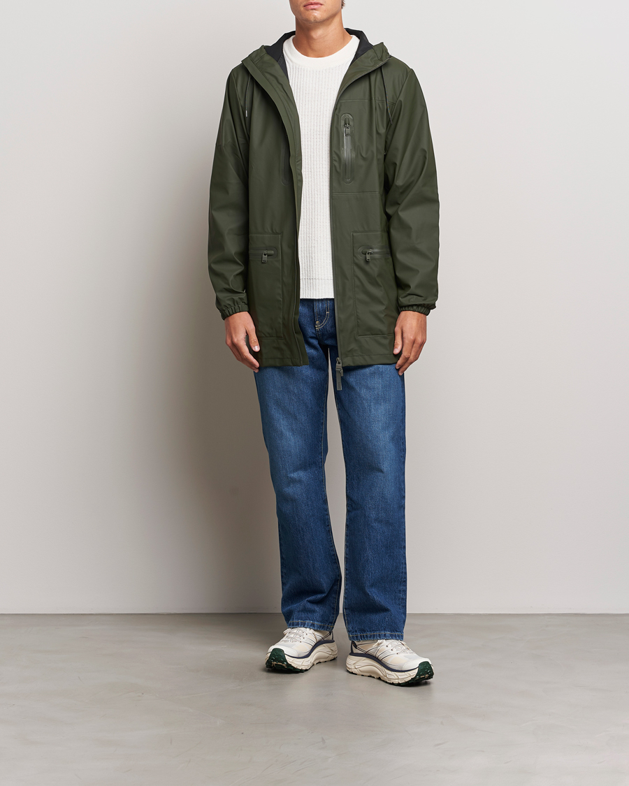 Herren | Jacken | RAINS | Cargo Long Jacket Green