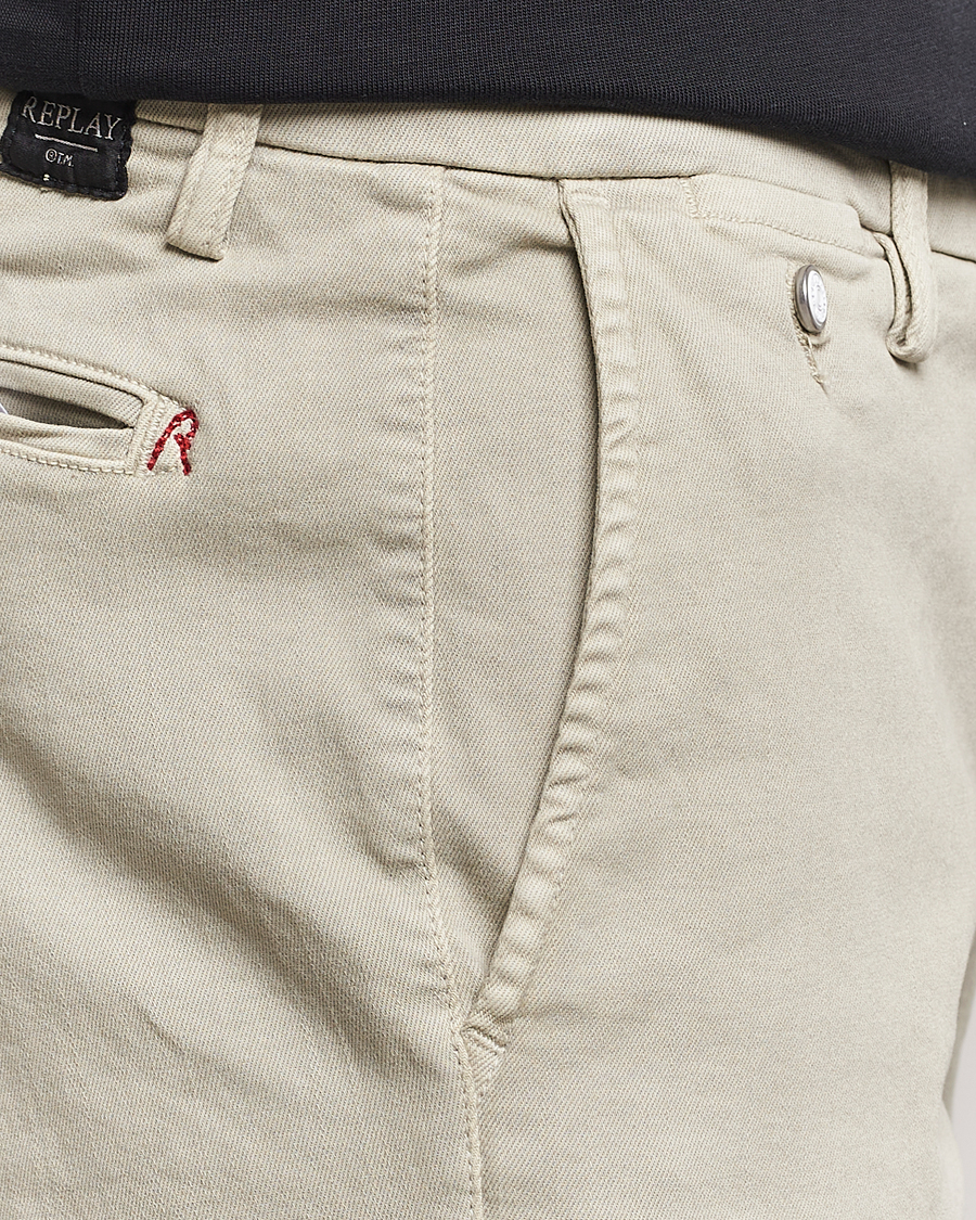 Herren | Hosen | Replay | Benni Hyperflex X-Lite Chinos Moon Grey