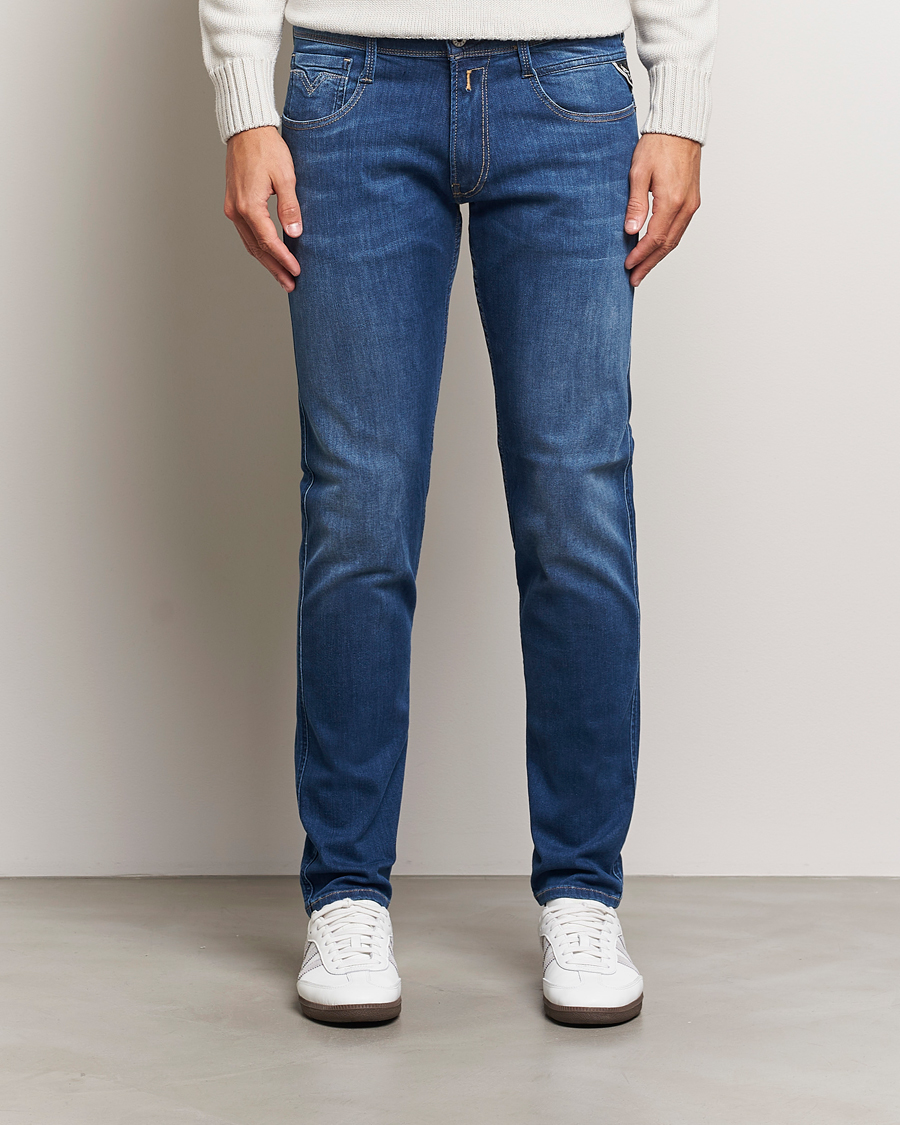 Herren | Jeans | Replay | Anbass Powerstretch Jeans Medium Blue