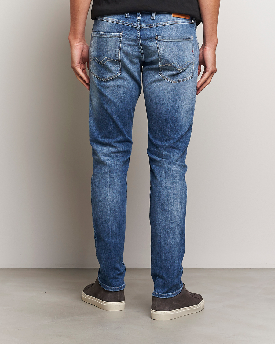 Herren | Jeans | Replay | Anbass Distressed Super Stretch Jeans Medium Blue