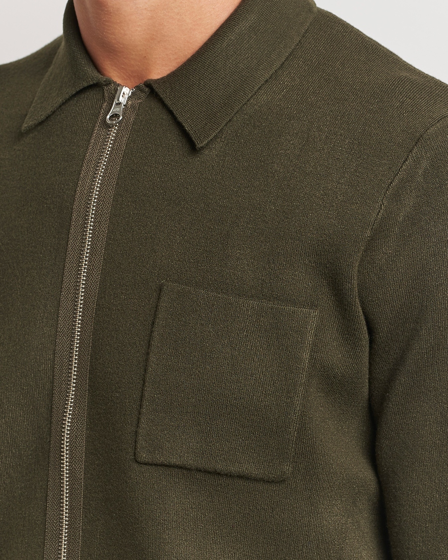 Herren | Pullover | Samsøe Samsøe | Guna Full Zip Forest Night