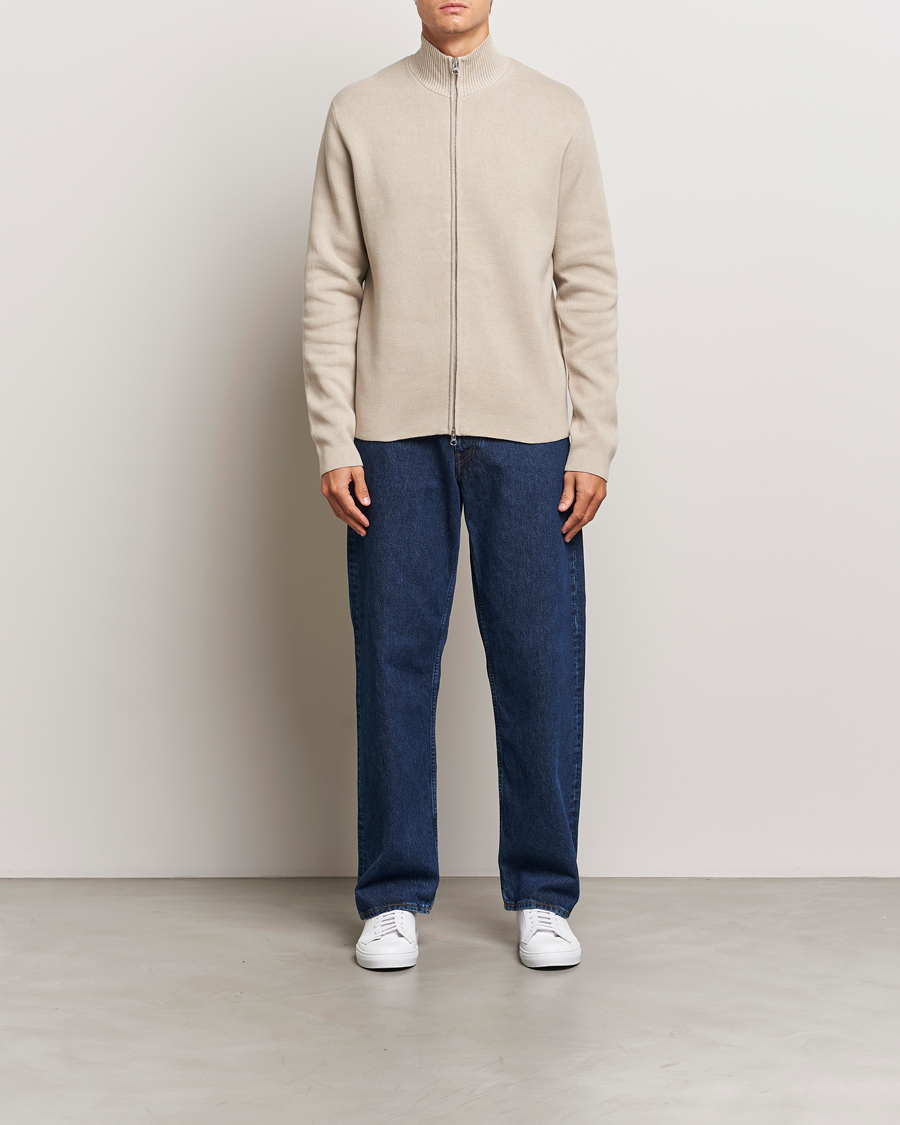 Herren | Pullover | Samsøe Samsøe | Niklas Full Zip Abbey Stone