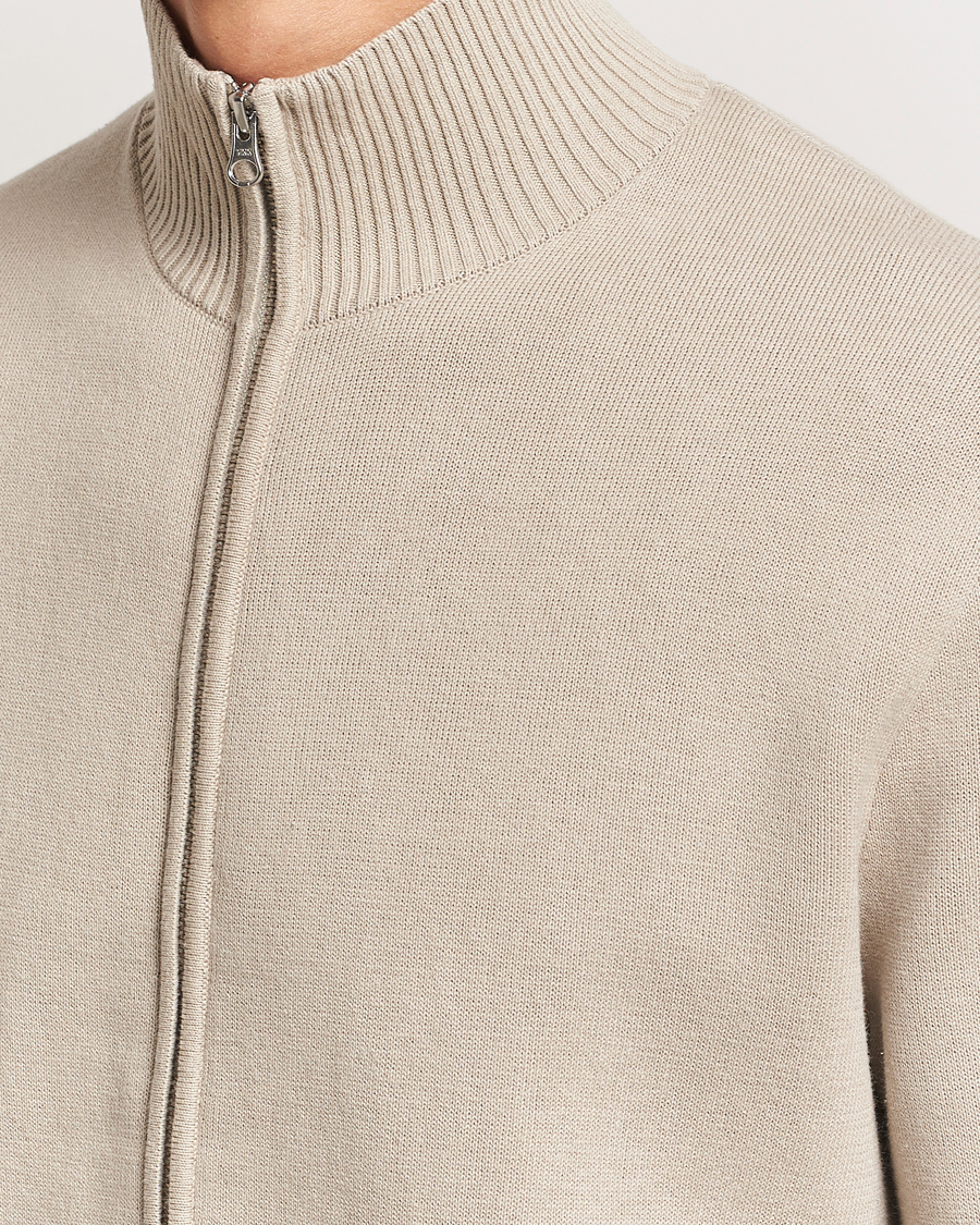 Herren | Pullover | Samsøe Samsøe | Niklas Full Zip Abbey Stone