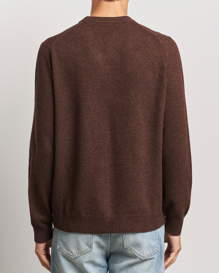 Herren | Pullover | Samsøe Samsøe | Isak Knitted Crew Neck Chocolate Brown