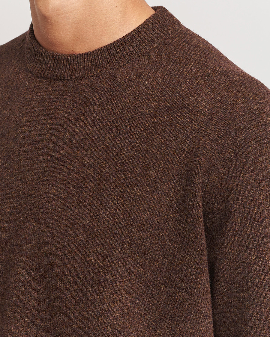 Herren | Pullover | Samsøe Samsøe | Isak Knitted Crew Neck Chocolate Brown