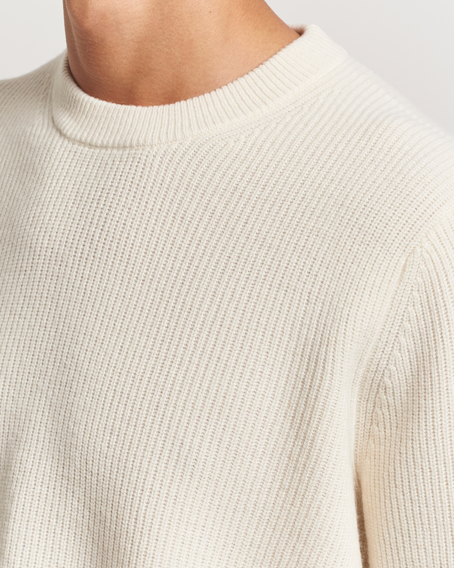 Herren | Pullover | Samsøe Samsøe | Isaks Knitted Crew Neck Clear Cream