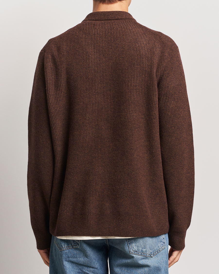 Herren | Pullover | Samsøe Samsøe | Saisaks Half Zip Polo Chocolate Brown