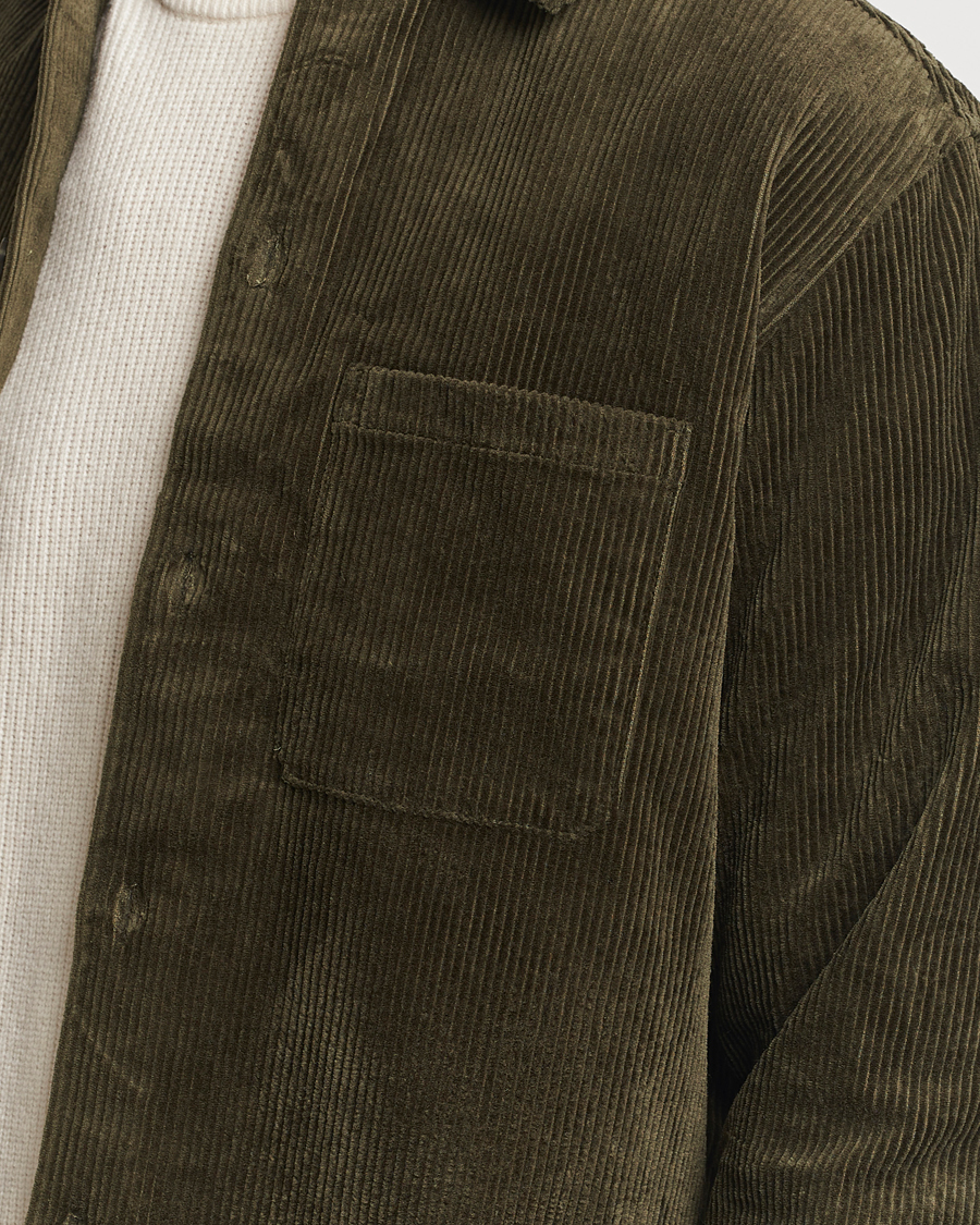 Herren | Hemden | Samsøe Samsøe | Damon Corduroy Overshirt Forest Night