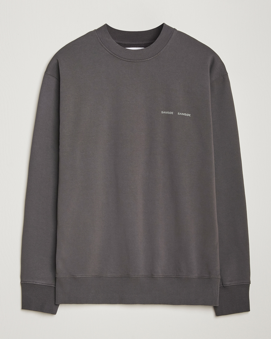 Herren | Pullover | Samsøe Samsøe | Norsbro Crew Neck Sweatshirt Volcanic Ash
