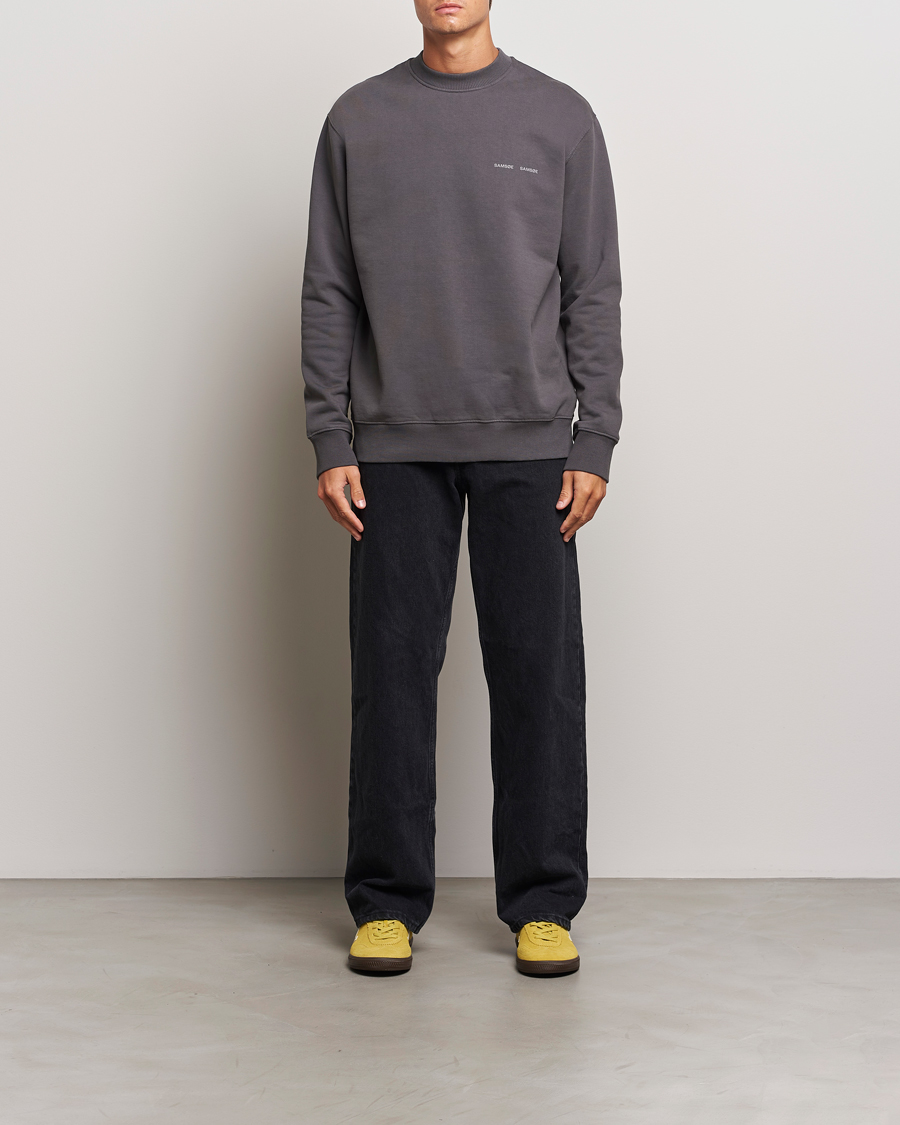 Herren | Pullover | Samsøe Samsøe | Norsbro Crew Neck Sweatshirt Volcanic Ash