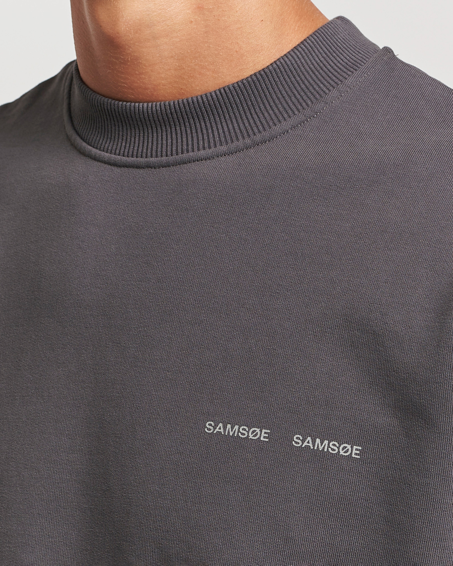 Herren | Pullover | Samsøe Samsøe | Norsbro Crew Neck Sweatshirt Volcanic Ash