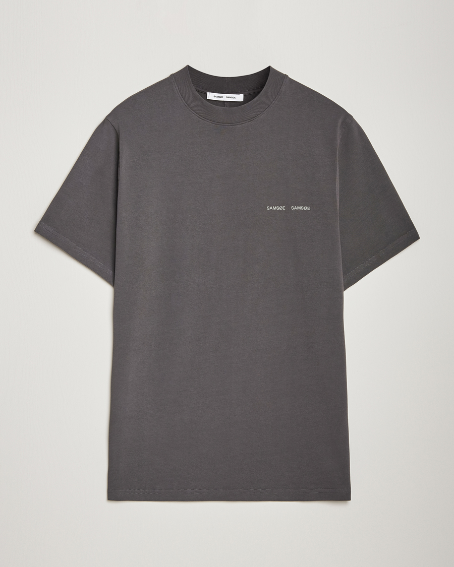 Herren | T-Shirts | Samsøe Samsøe | Norsbro Organic Cotton T-Shirt Volcanic Ash