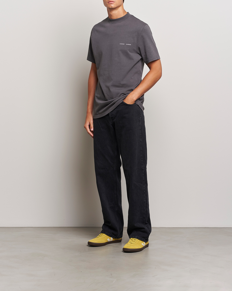 Herren | T-Shirts | Samsøe Samsøe | Norsbro Organic Cotton T-Shirt Volcanic Ash