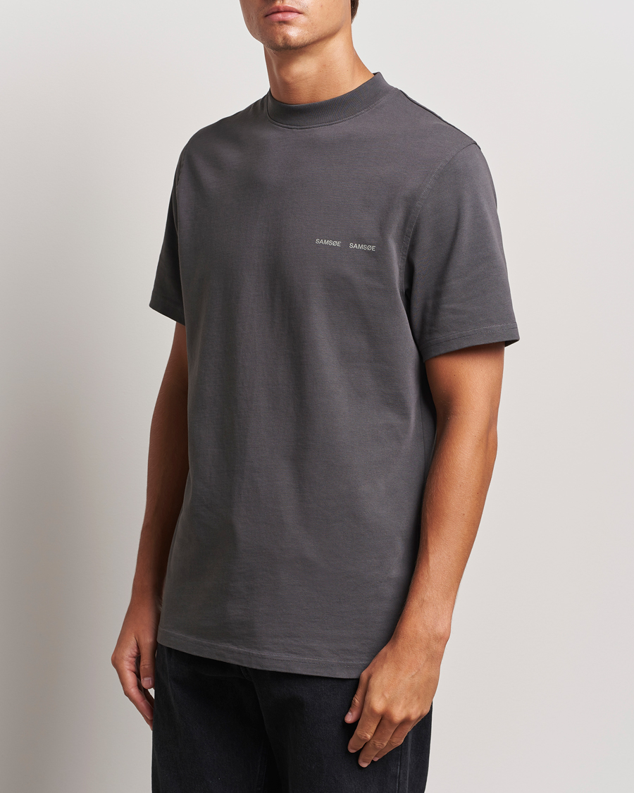 Herren | T-Shirts | Samsøe Samsøe | Norsbro Organic Cotton T-Shirt Volcanic Ash
