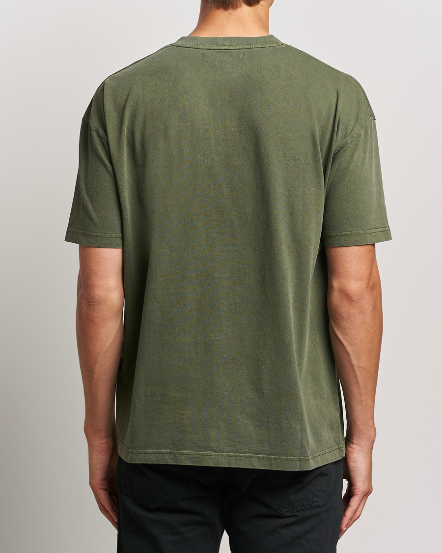 Herren | T-Shirts | Samsøe Samsøe | Pigment Dyed Crew Neck T-Shirt Forest Night